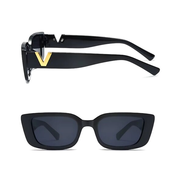 Black wide rim sunglasses - Picture 4 of 11